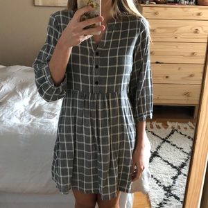 Illa illa checked peasant dress